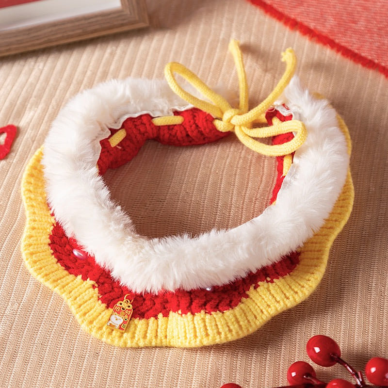 [HiiiGet] Pet New Year Collar, Cute, Size M 1 개
