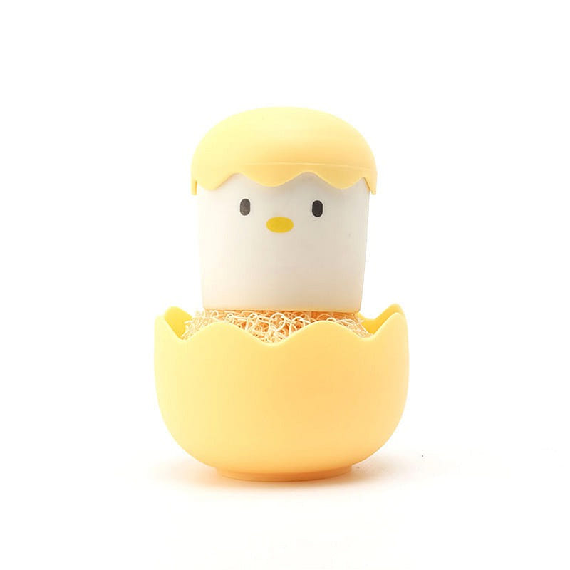 Nano Cleaning Balls Kitchen No Silk Chick Pot and Dish Brush Yellow 1 개