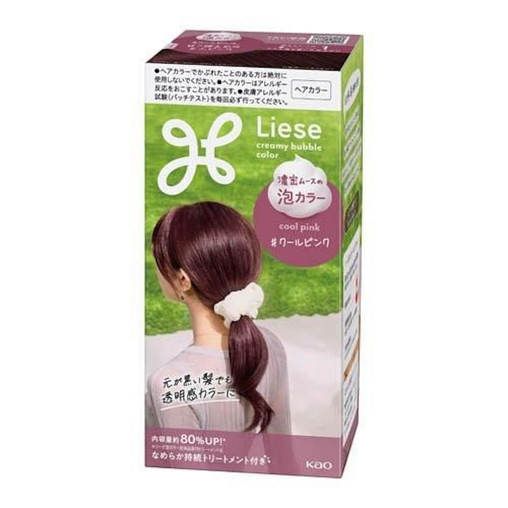 KAO Liese Foam Hair Dye Ice Cool Pink 115ml 1 box
