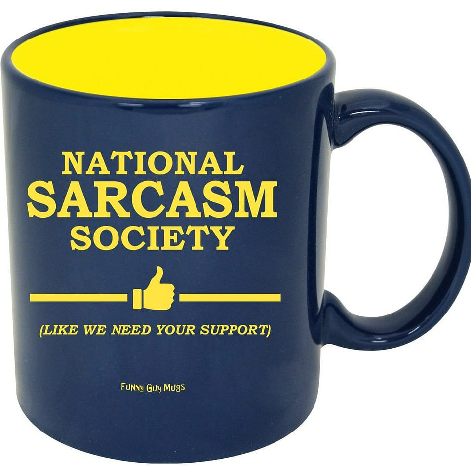 Mugs National Sarcasm Society Ceramic Coffee Mug - 11oz - Ideal Funny Coffee Mug 1 개