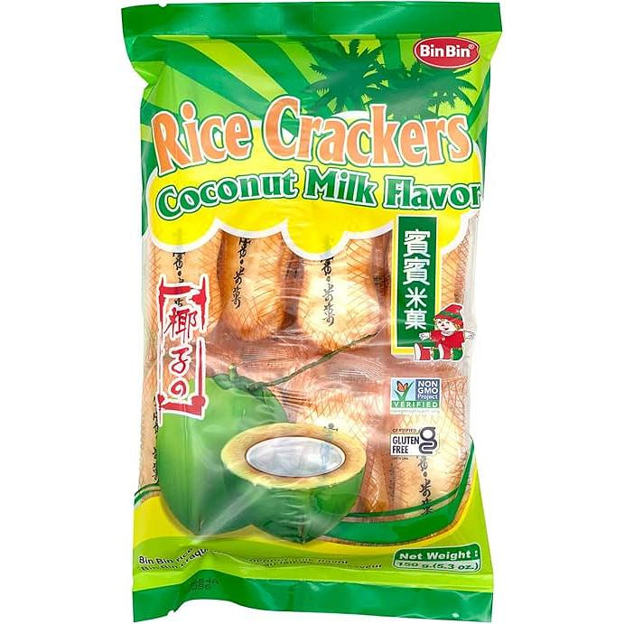 Bin Bin Rice Crackers Coconut Milk 5.3oz 1 ส่วน