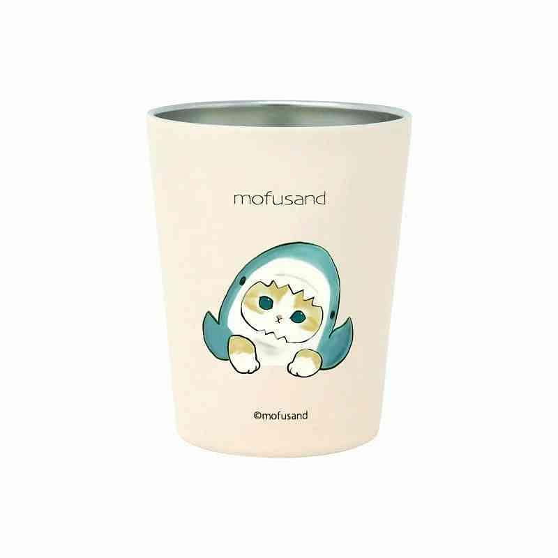 TOA mofusand 2WAY vacuum double tumbler Shark Nyan 290ml 1 개