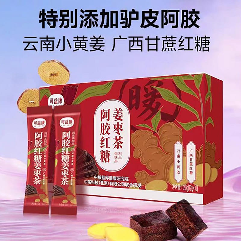 Zhong Liang Ejiao brown sugar ginger date tea 120g*1 box 120 그램