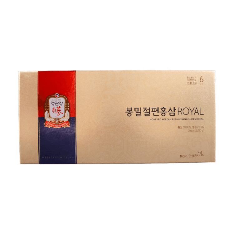 Cheong Kwan Jang Korean Red Ginseng Honeyed Slice Royal 20g 4 カウント