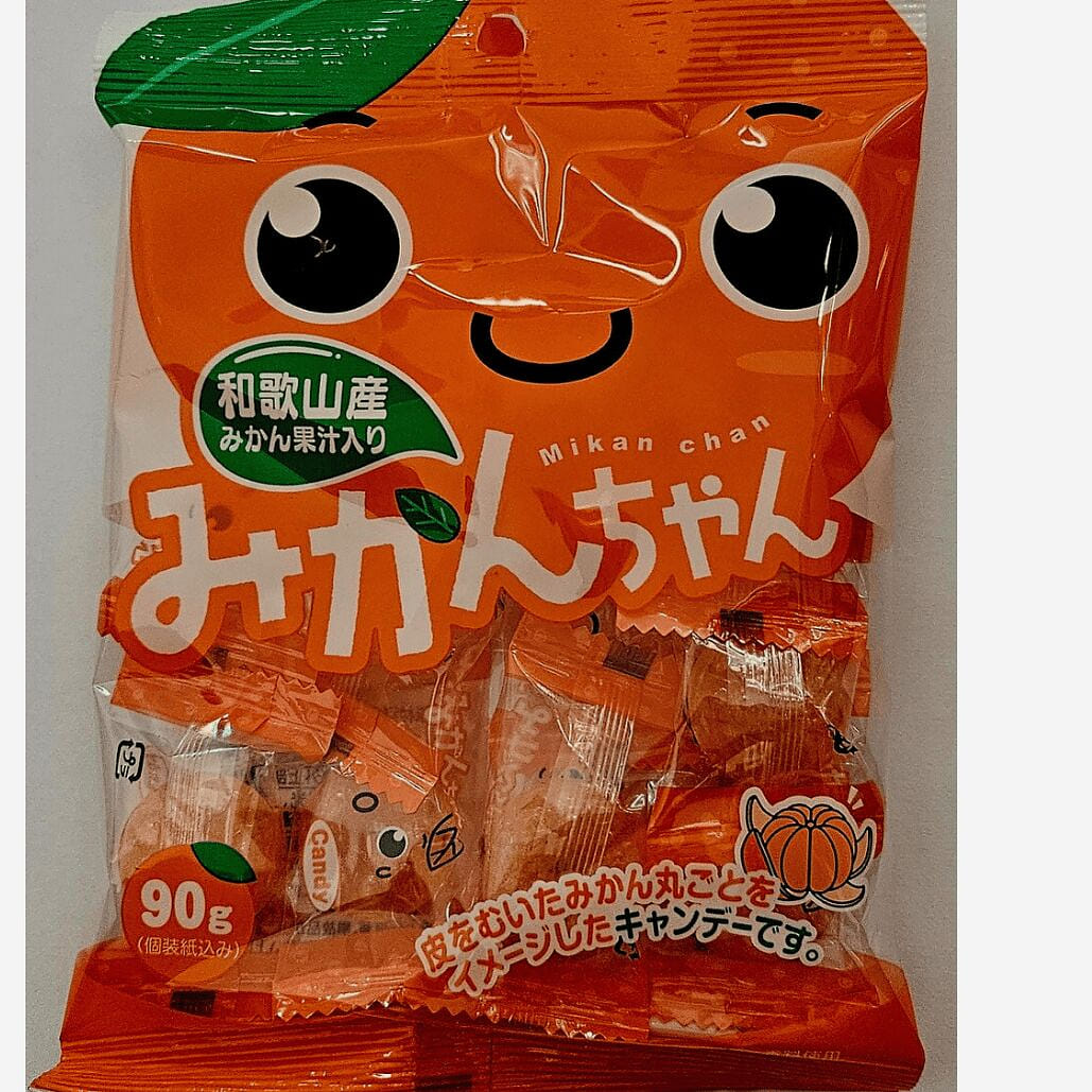 Japanese Kawaguchi Fruit Hard Candy - Mikan Chan 90 그램