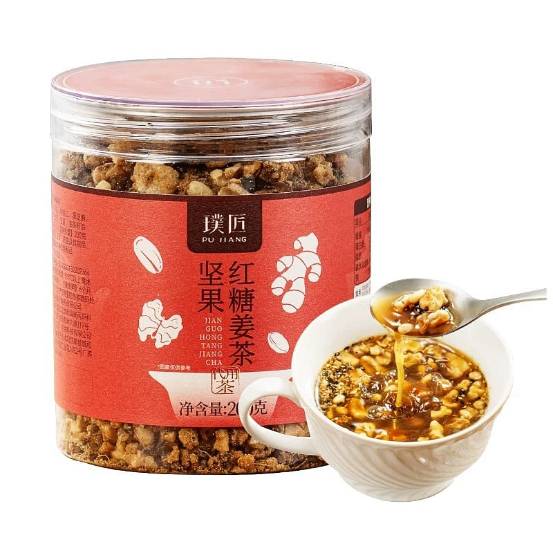 Pujiang Nut Brown Sugar Ginger Tea 200 g
