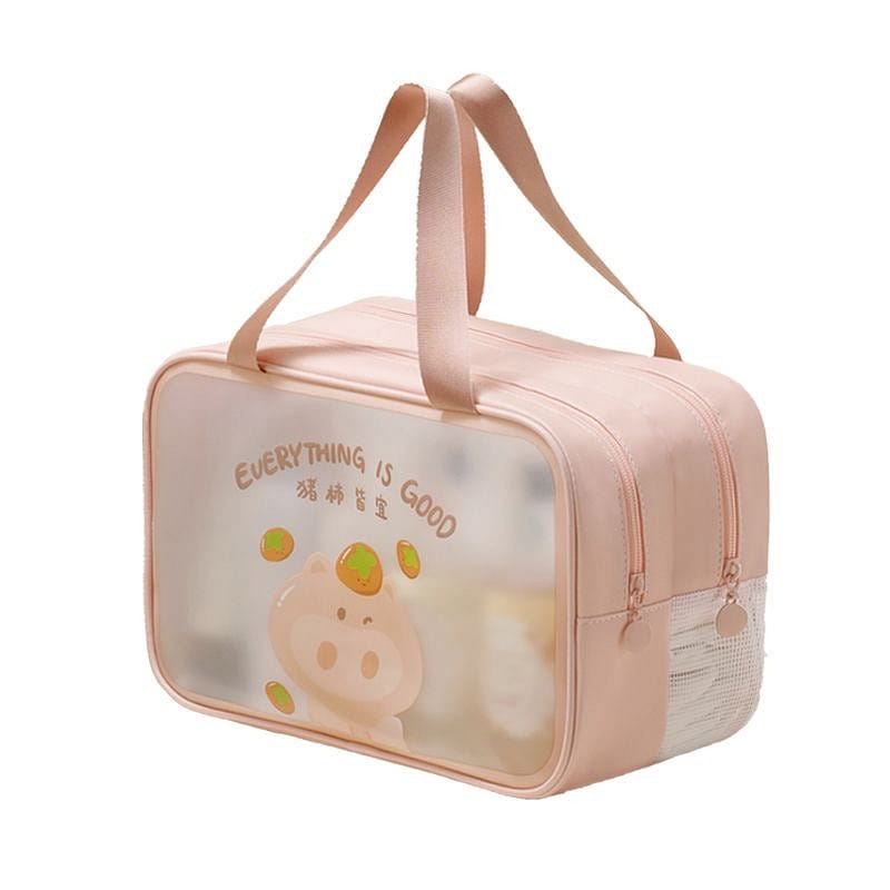 Wet and Dry Bath Bag Cosmetic Bag Travel Waterproof Wash Bag Double Wash Bag-Pin 1 each