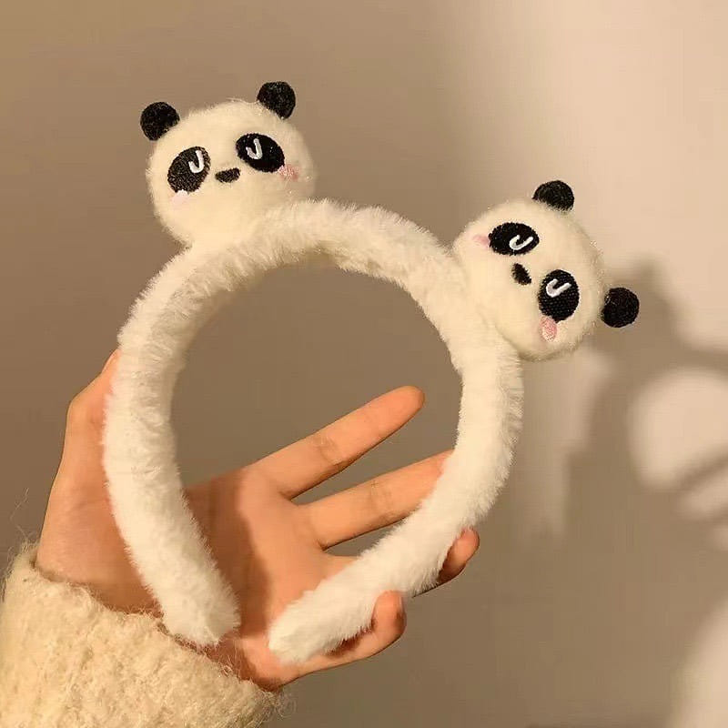 Cute Plush Panda Non-Slip Hairband 1 count