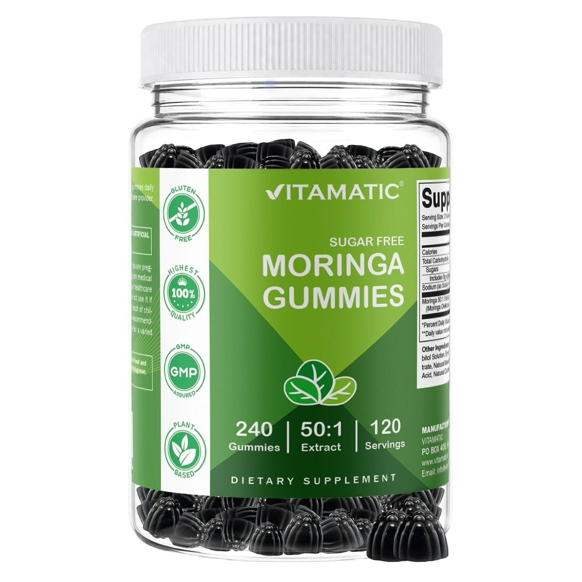 Vitamatic Moringa gummies | 240 Gummies 1 each
