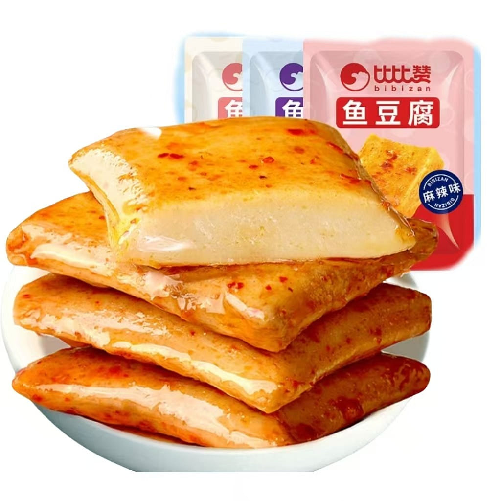 Bibi Zany Fish Tofu Spicy Snack 160g*1 pack 160 g