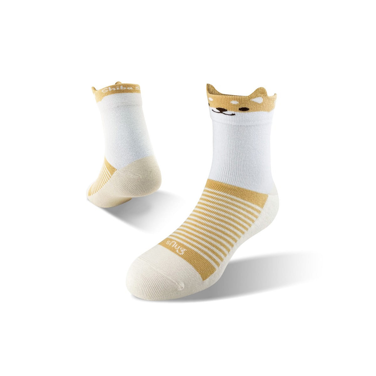 SNUG Shiba Says Anti-Odor Socks-Yellow (22-24cm) 63 グラム