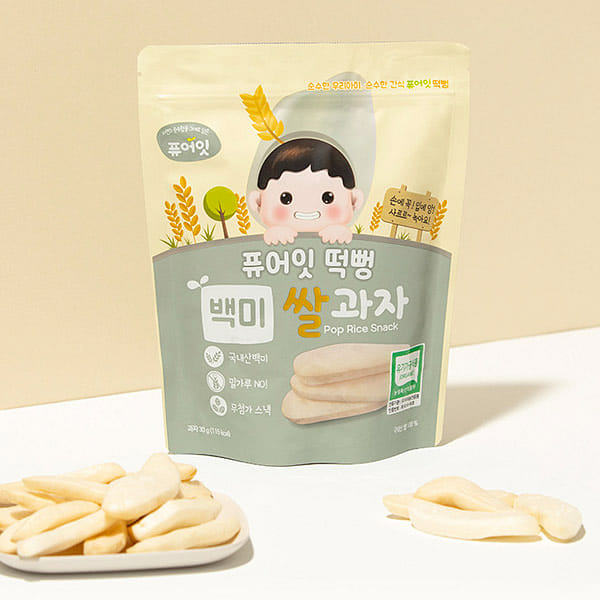 Rice Snack White Rice Cake Puff 30 g