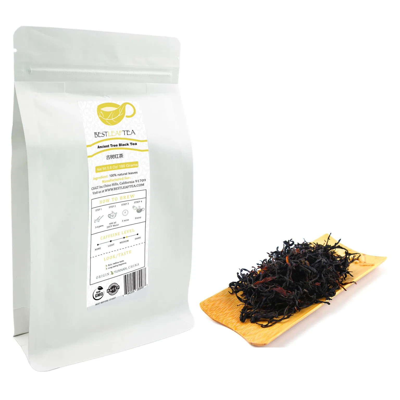 BESTLEAFTEA 蜜香云南古树红茶 160g 5.4 盎司