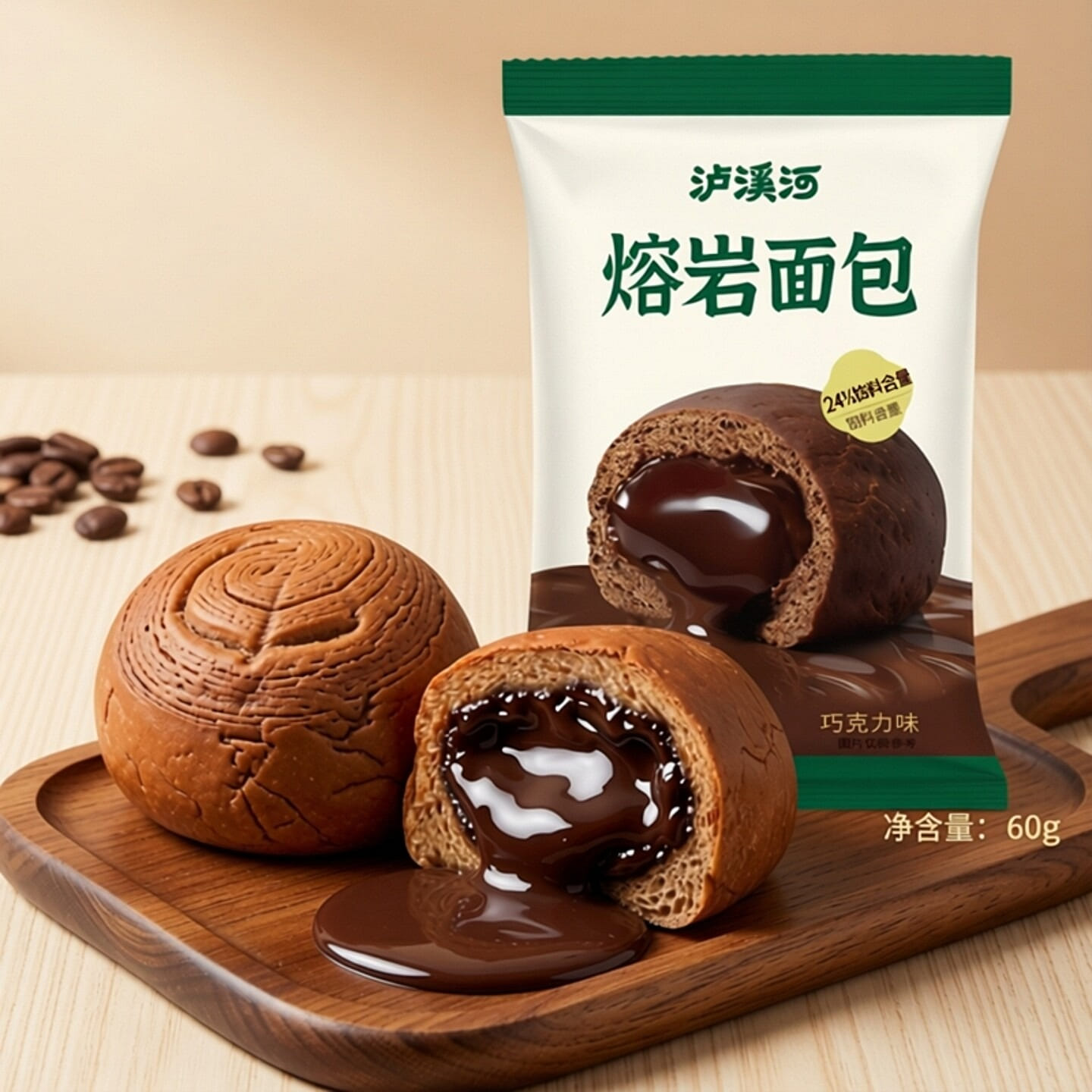 Crispy chocolate flavored sandwich bread 360g 360 g