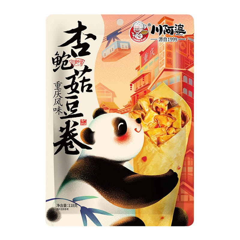 Chuanapo king oyster mushroom tofu roll 236g 236 g