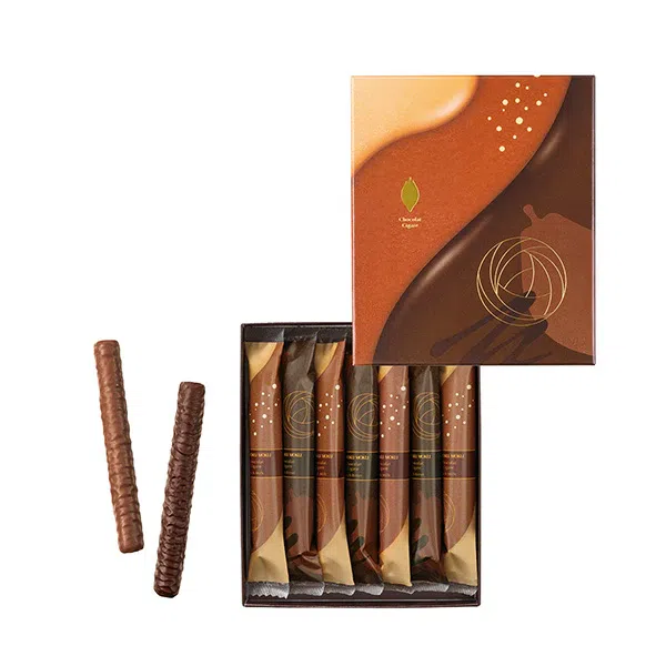Yokumoku Chocolate Egg Roll 7 Pcs 1 each