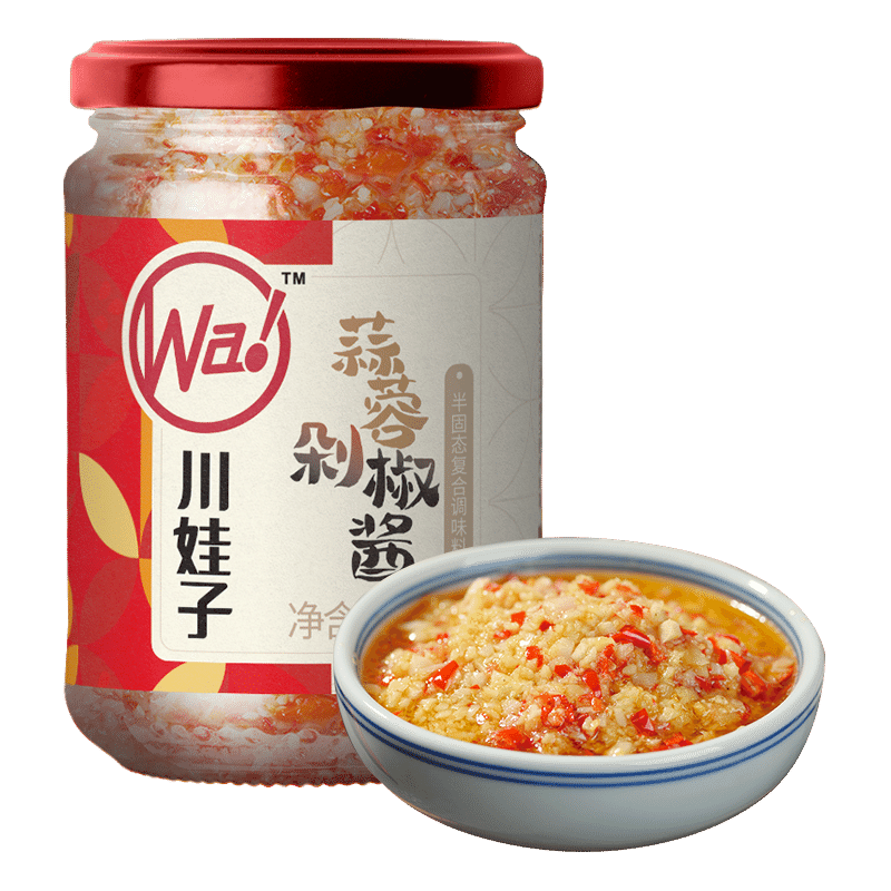 Chuanwazi Garlic Chopped Pepper Sauce 240 그램