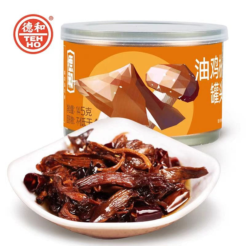 Canned mushroom and fir with chicken 145g*1 145 กรัม
