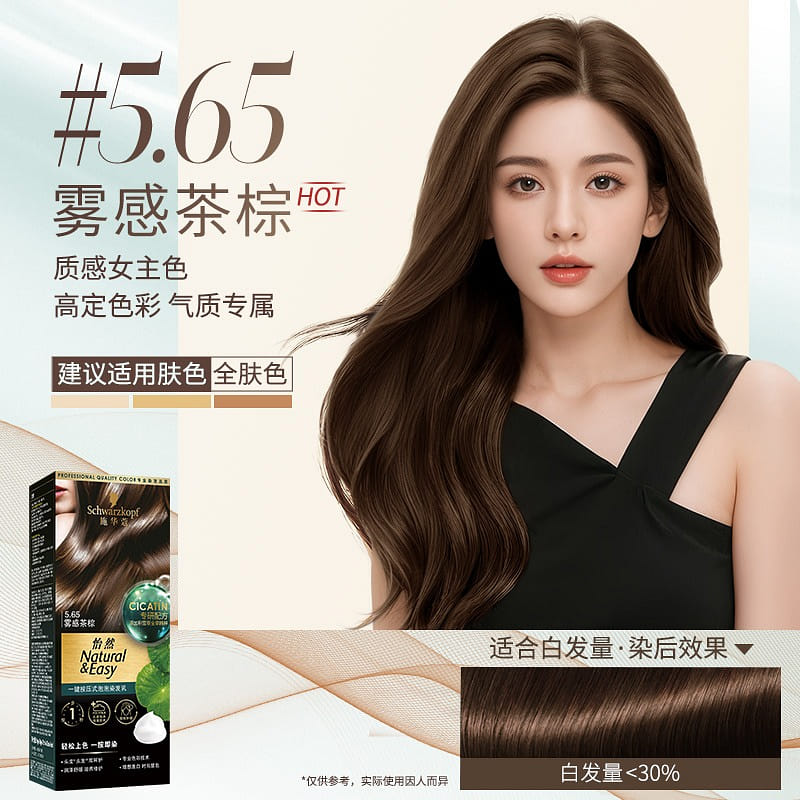 HOT mist Tea Brown Schwarzkopf convenient hair dye 1 個