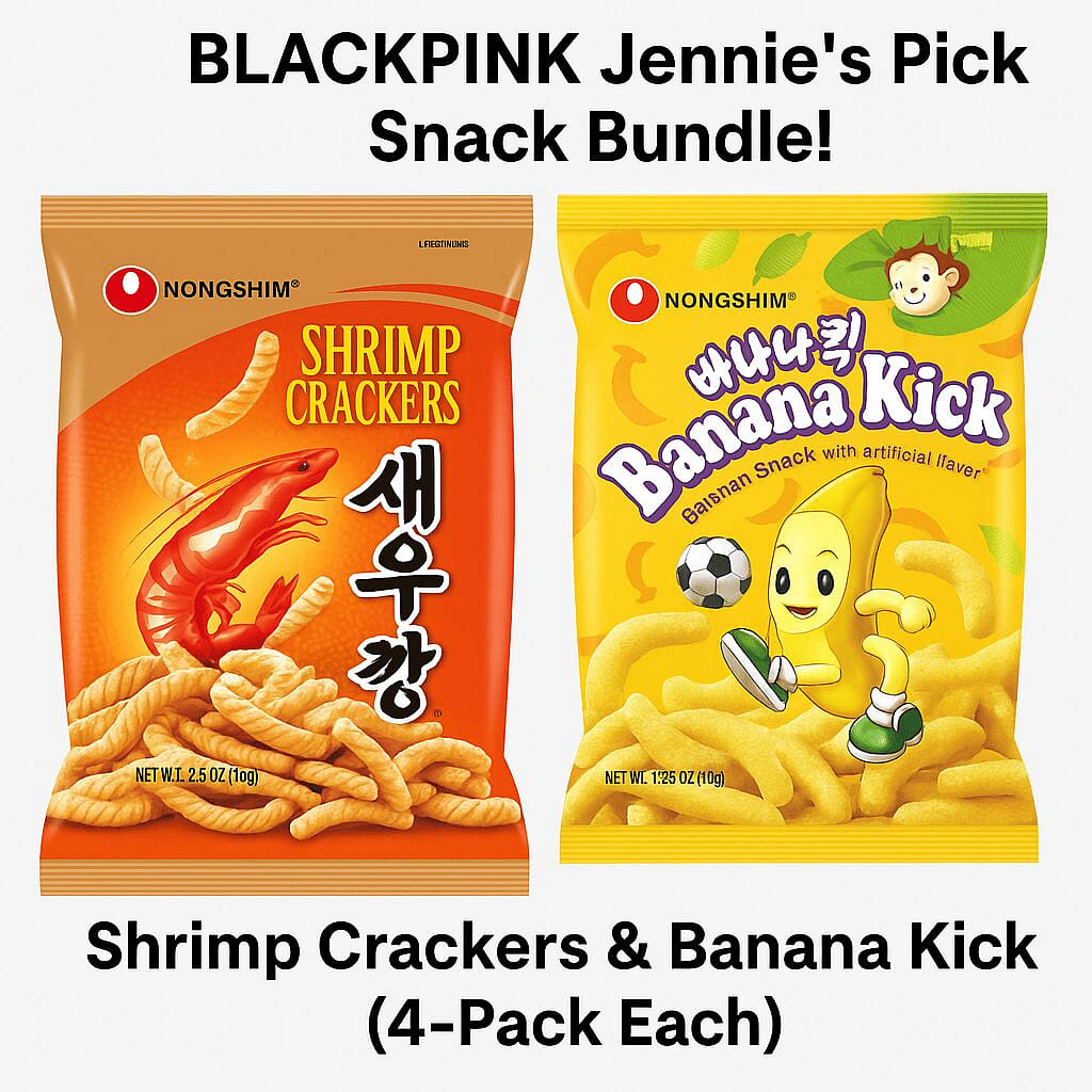 블랙핑크 제니의 픽! 새우깡 + 바나나킥 1 each