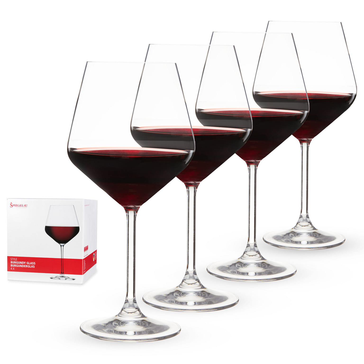 Spiegelau Style 22.6 oz Burgundy glass (set of 4) 22.6 ออนซ์ของเหลว