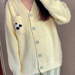 LULLABUY Panda Macaron Dreamwear Pajama Set Yellow M Size 2000 g