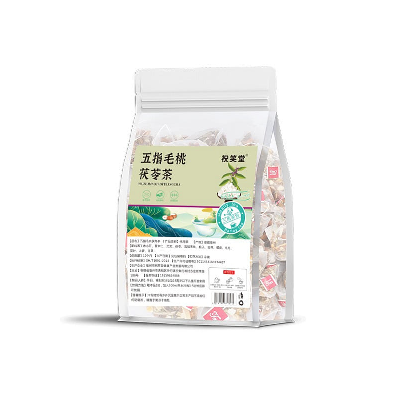 Five-finger peach and poria cocos tea, red bean, c 200 g