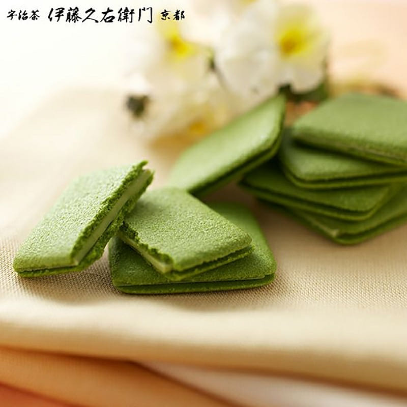 Bánh quy sandwich matcha Ito Kyuemon Uji 10 chiếc 1 phần