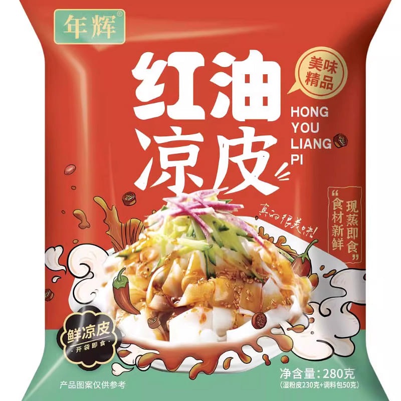 Nianhui Liangpi Red Oil Flavor 280g * 1 Bag 280 그램