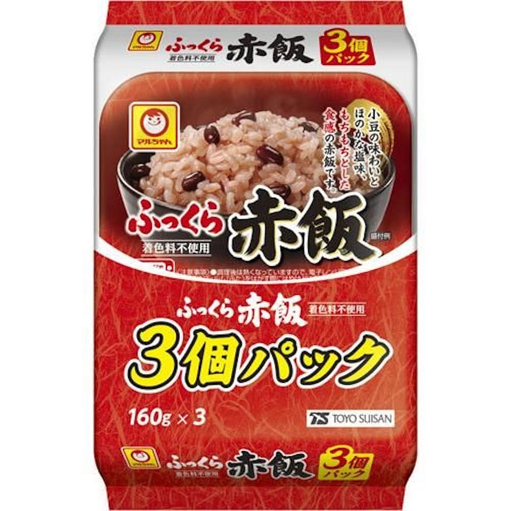 Toyo Suisan Fluffy Red Bean Rice (160g x 3 boxes) 1 pack