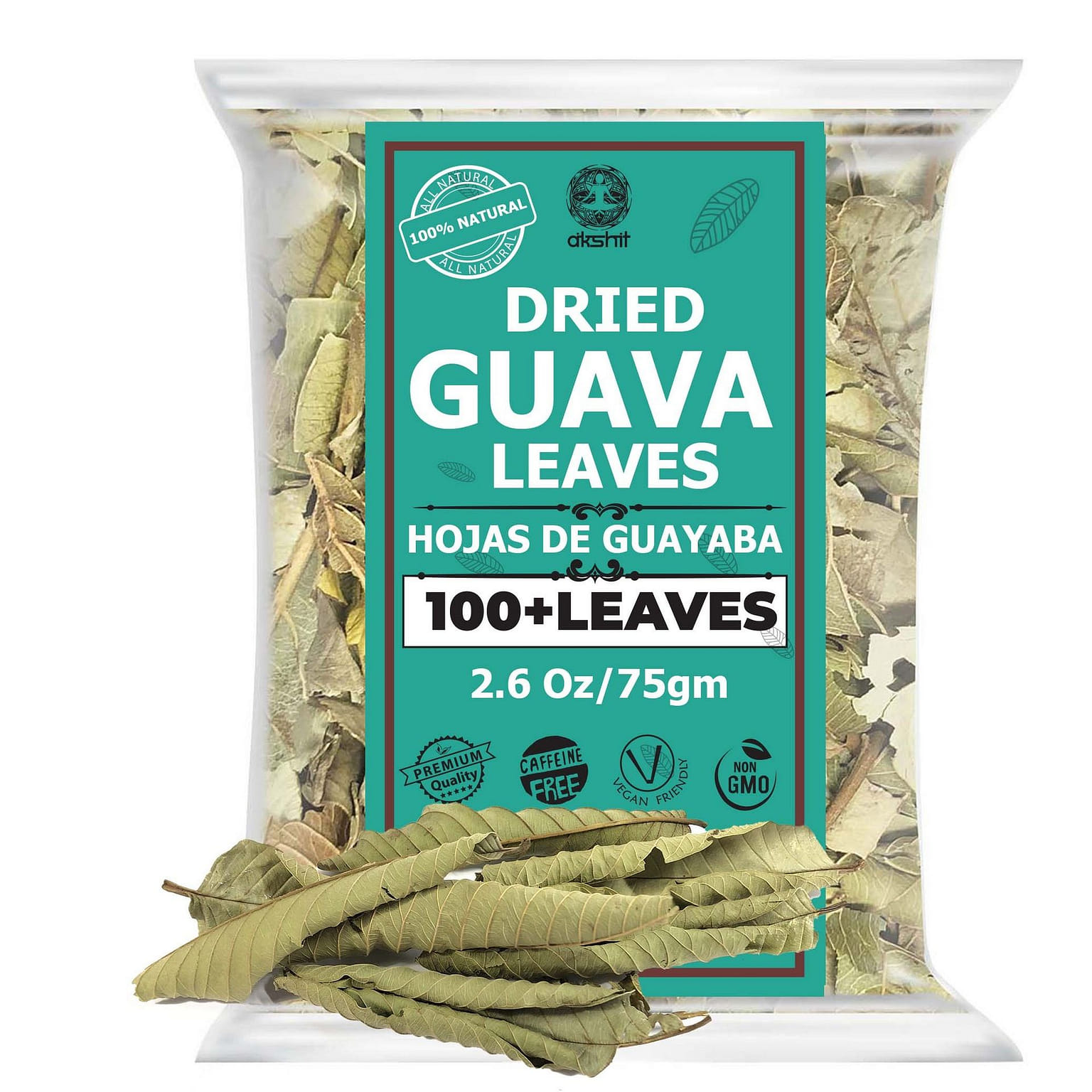 2.6 oz Dried Guava Leaves, 100% Pure Guava Leaves 2.6 oz
