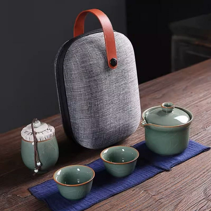 Ge Yao Portable Tea Set Travel Pack 4 개입