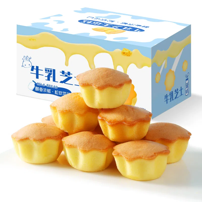 Xingxiang breakfast bread children's milk cheese cake casual healthy snacks 250g*1 box 250 그램
