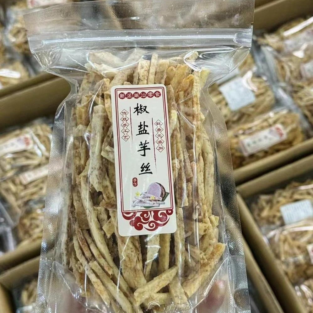 Taro strips with salt and pepper flavor as a casua 100 グラム