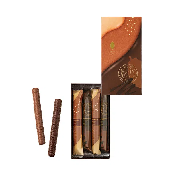 Yokumoku Chocolate Egg Roll 4 Pcs 1 each