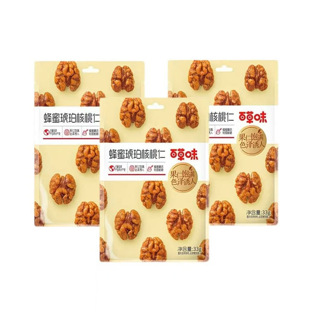 33g * 3 bags of Bai Cao Wei Amber Walnut Kernel 99 g