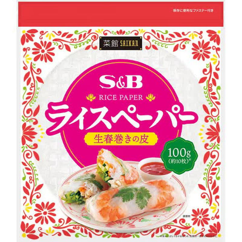 S&B Foods Saikan Rice Paper 100g 1 each