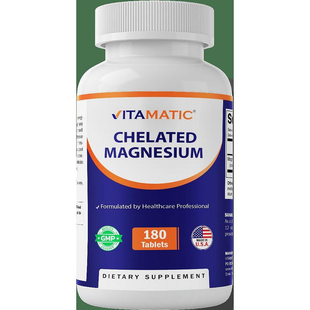 Vitamatic Chelated Magnesium 300mg  - 180 Tablets 1 개