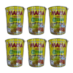 Mama Chicken Flavour Instant Noodles Cup pack of 6 1 each