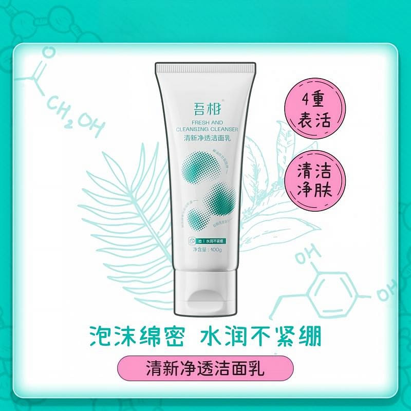 Wuxiang 4 Surfactants Amino Acid Cleanser 100g*1 100 g