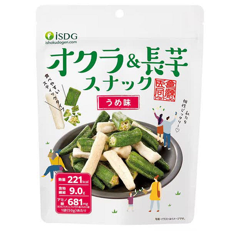 ISDG 秋葵山药零食 梅子味 50g 1 份