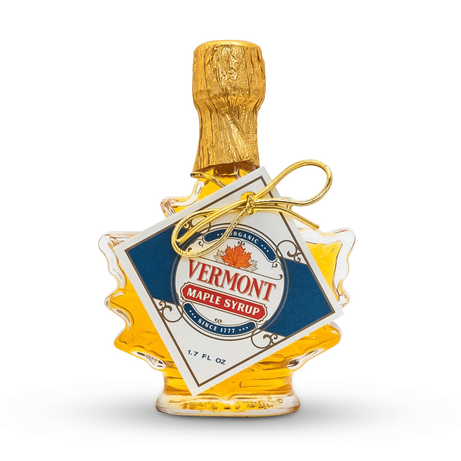 Golden Organic Vermont Maple Syrup - Glass Leaf 1.7 oz / Single 6.98 온스