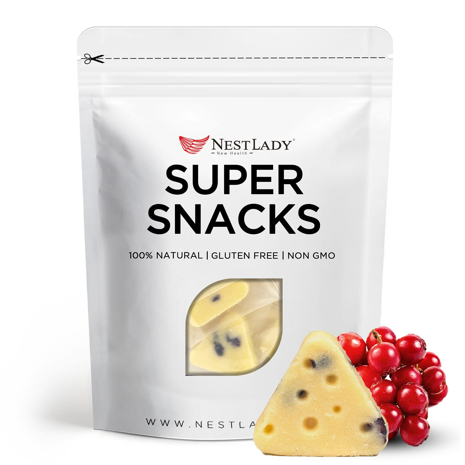 NESTLADY 맨뷰베리 맛의 삼각 치즈 블록 15 개입