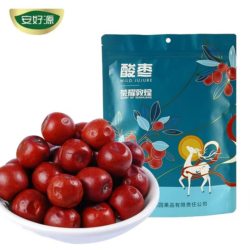 [Gansu Specialties]Dunhuang Sour Date, Desert Wild Jujubes, Sweet and sour,sleep 500 กรัม