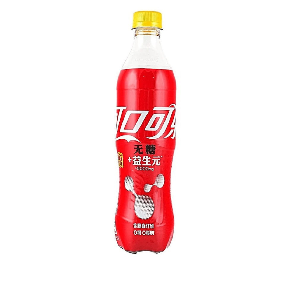 Coke Zero + Prebiotics 500 bottle