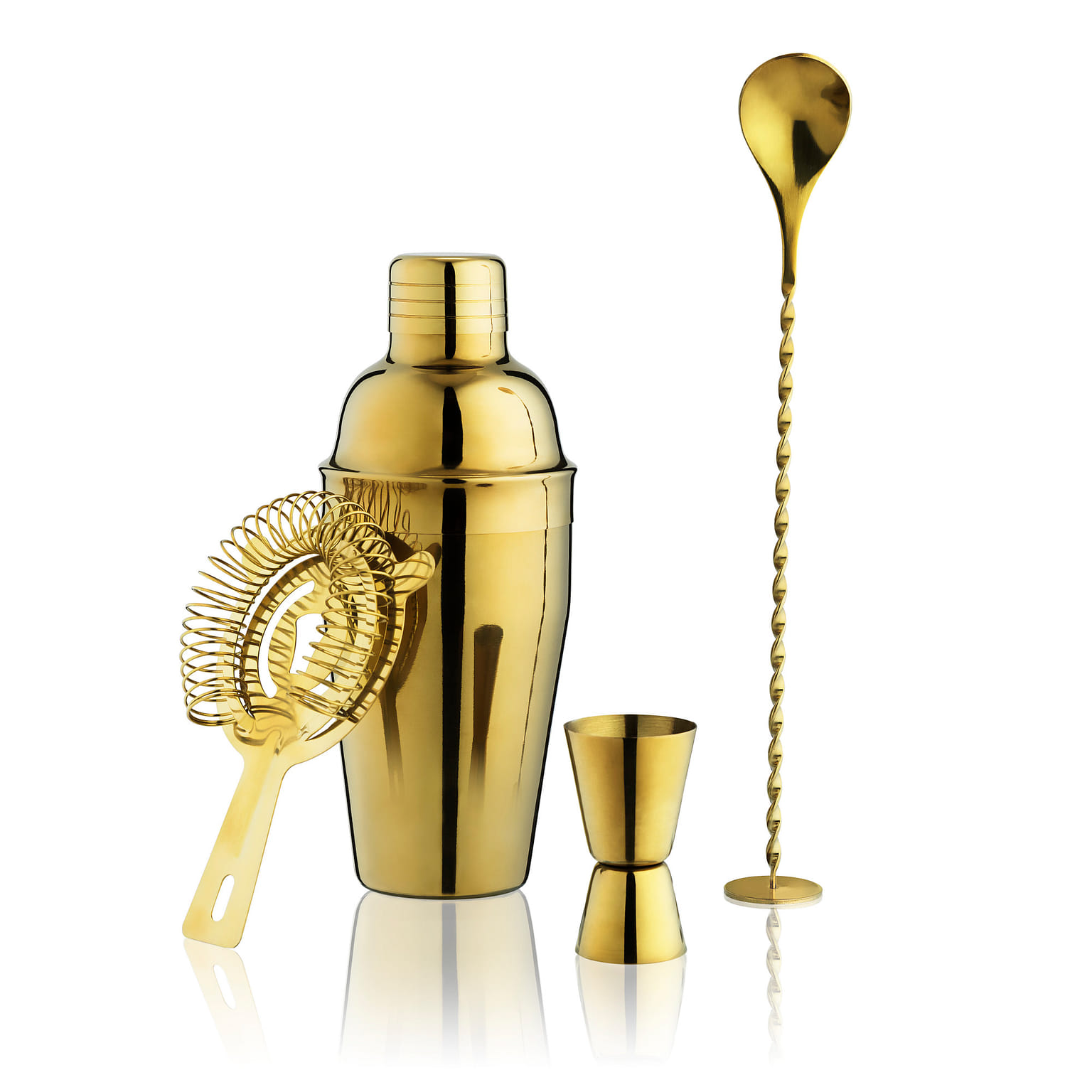 Gold Barware Set by True 4 each