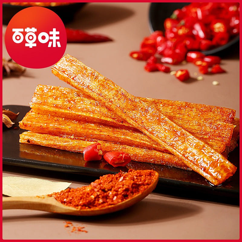 Hundred grass flavor Large gluten spicy strip 100g/ bag 100 그램
