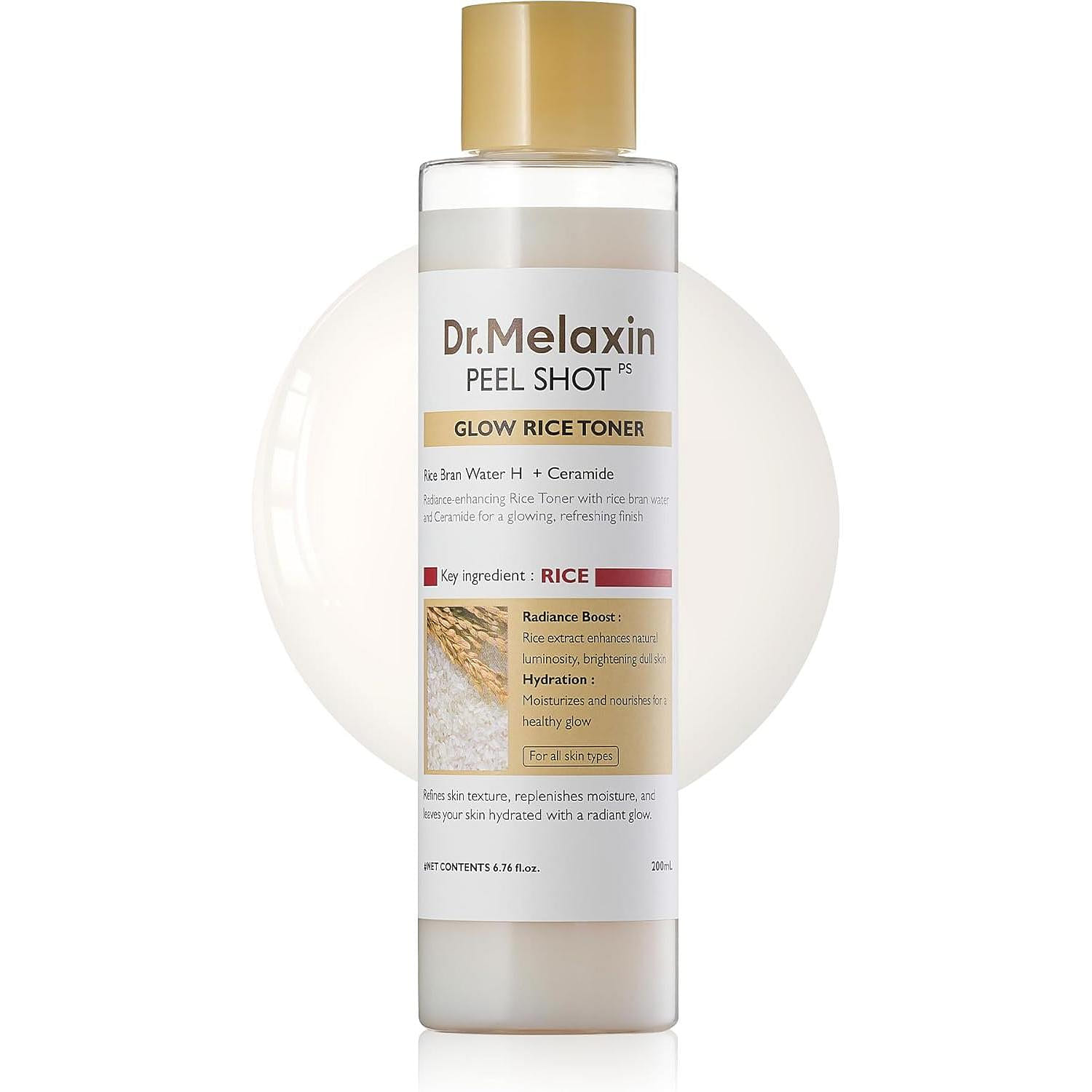 Dr. Melaxin Peel Shot Glow White Rice Toner 1 each