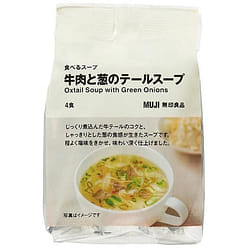 MUJI Freeze Dried Soup Oxtail Beef Salt Onion Instant Healthy Food Japan 25.2g 1 bag 1 each