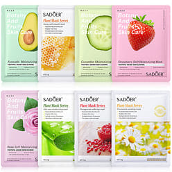Botanical Facial Mask Hydration Boost Soothe Nourish Calming -Rose 10Sheets 1 each
